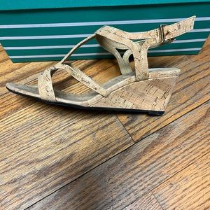 Natural Cork Wedge Sandal - size 6.5 - barely worn